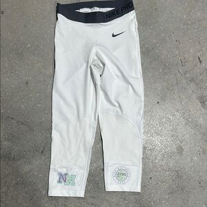 EYBL Nike Pro White Leggings